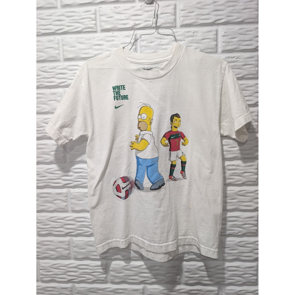 Nike The Simpsons Cristiano Ronaldo Write The Future Shirt Youth Medium White